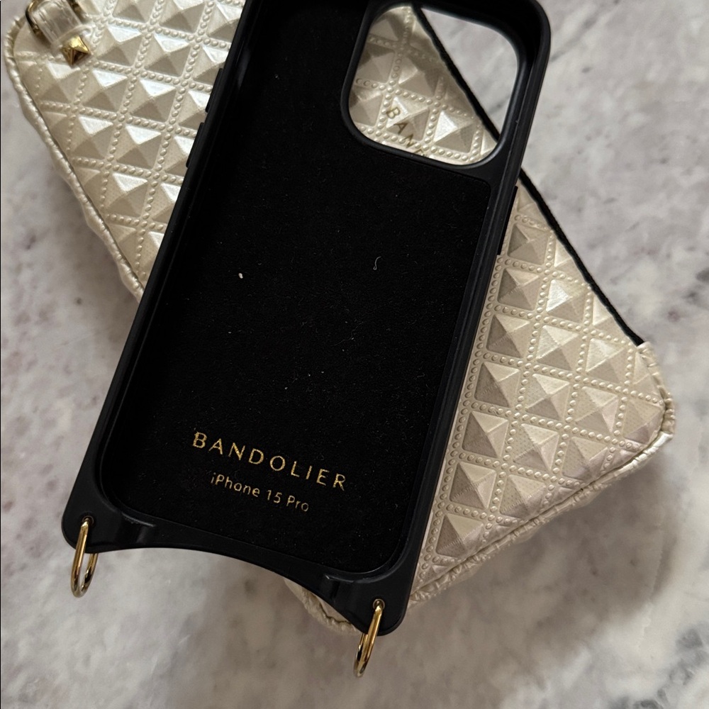 Set of Bandolier Sheila Pyramid Embossed Expanded Zip Pouch and iPhone case - Picture 5 of 6